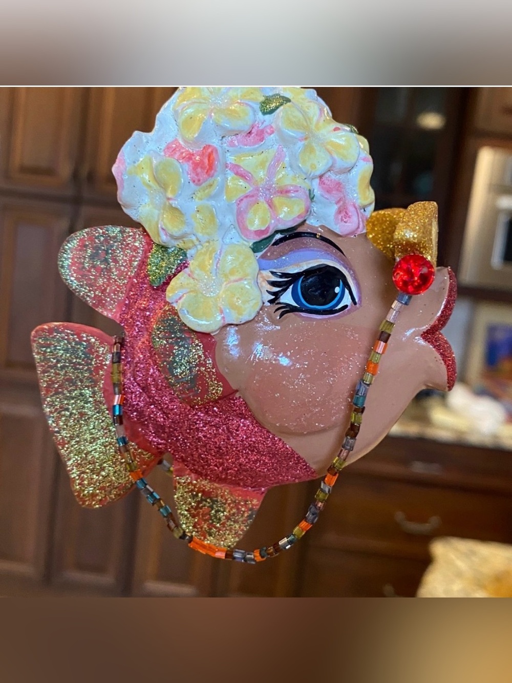 Katherines Collection Kissing Fish Sparkling Ornament